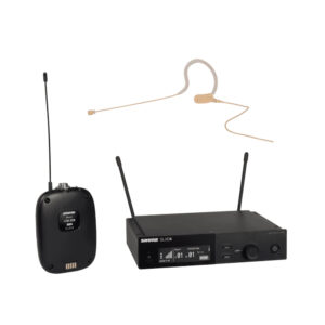 SLXD14/153T Sistema inalámbrico con Transmisor Bodypack SLXD1 y Micrófono de Cabeza Auricular MX153T Shure.