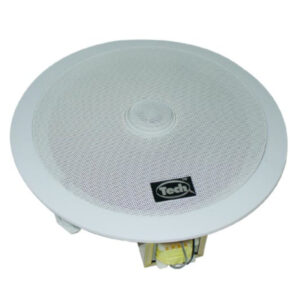 SPA-252C Parlante de Techo Coaxial 5 1/4" Blanco con Tweeter 10 /15 /20W 100V American Sound