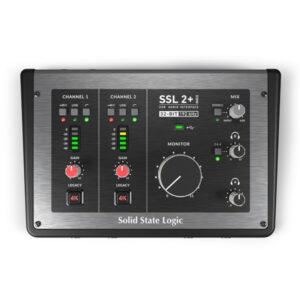 SSL 2+ MK2 Interfaz de audio USB-C 32 bits/192 KHz y Salida TRS SOLID STATE LOGIC.