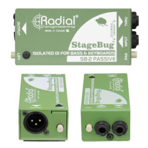 STAGEBUG SB2 Caja Directa PASIVA para Bajos y Teclados Activos Radial.