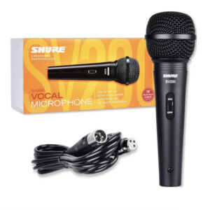 SV200 Micrófono Vocal Dinámico Cardioide con Cable XLR Shure