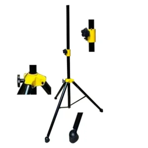 SY-007 Base de Tripode Metálica Amarilla para Cabina - 180 Cms - 70 Kgr – Soportes en Posicion Vertical - ProDj.