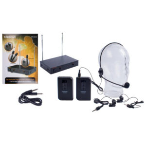 TS-6310PP Micrófono inalámbrico VHF Dual con Diadema + 2 Solapas Takstar