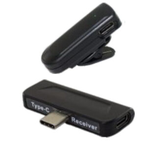 TWM-311 Micrófono Inalámbrico Mini Solapa con Receptor Tipo “C” y Cancelación de Ruido para SmartPhone, Android Huawei, Samsung Techman.