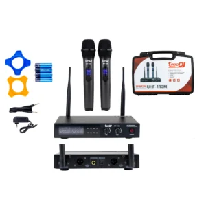 UHF-112M Micrófono Inalámbrico UHF Doble de Frecuencia Fija - ProDj.