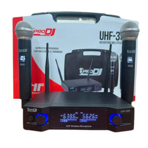 UHF-35M Micrófono Inalambrico UHF Doble de Frecuencia Seleccionable Prodj