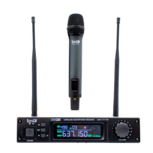 UHV-1711M Micrófono UHF Inalámbricos de Mano de Frecuencia Variable con Estuche ProDj.