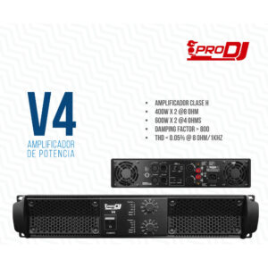 V4 Amplificador de Audio 1600W PRODJ
