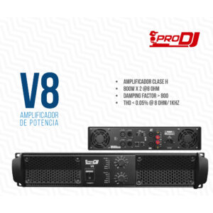 V8 Amplificador de Audio 3200W PRODJ