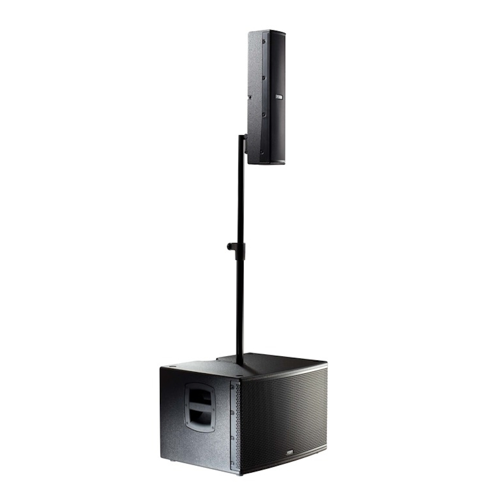 VERTUS CS1000 Array de columna + subwoofer amplificado. 6 X 3" Neo + 12". 800W + 200W RMS. SPL 125/129 dB. DSP FBT