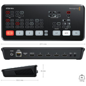 Atem mini Blackmagic Design Swiche multicamara
