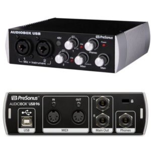 AUDIOBOX 96 USB 25TH Interfase de Audio 2 IN - 2 OUT - 24 bits/96 kHz - USB2.0 - Edición Especial 25 Años Presonus.