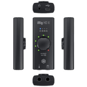 IRIG HD X Interfaz de Audio Compacta de 24 bits/96 kHz para Guitarra o Bajo Ik Multimedia.