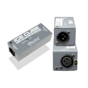 ICE CUBE Radial Aislador de Línea Balanceado y Eliminador de Zumbido Radial.