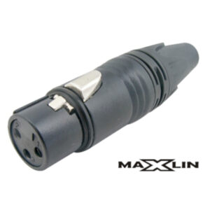 LZ105 JACK XLR 3 Pines Negro Metálico - Maxlin.