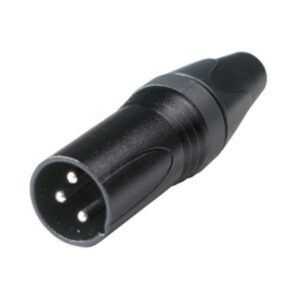 LZ106 Plug XLR Metalico Negro Maxlin