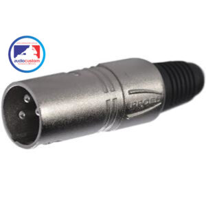 XLR3MVPRO Plug XLR Macho Niquelado - Proel.