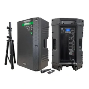 MX8Z Cabina Activa 8" USB - SD - Bluetooth - FM - (60W RMS - 480W PMPO) - SPL 117dB - Base y Micrófono - Maxlin.
