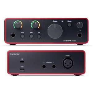 Scarlett SOLO MK4 Interfaz de Audio USB 2 IN 2 OUT - Focusrite.