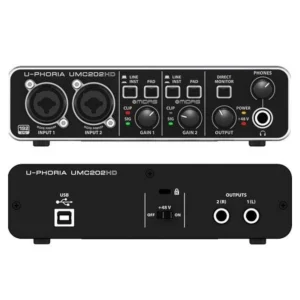UMC202HD Interfaz de Audio USB - 2 Ent Mic/ Line - Behringer.