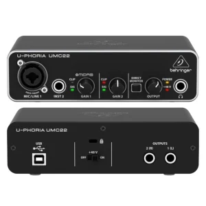 UMC22 Interfaz de Audio USB 2 Canales - Behringer.